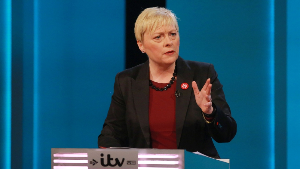 Labour politician Angela Eagle is considered likely to launch a challenge to Corbyn's leadership [File: Reuters]
