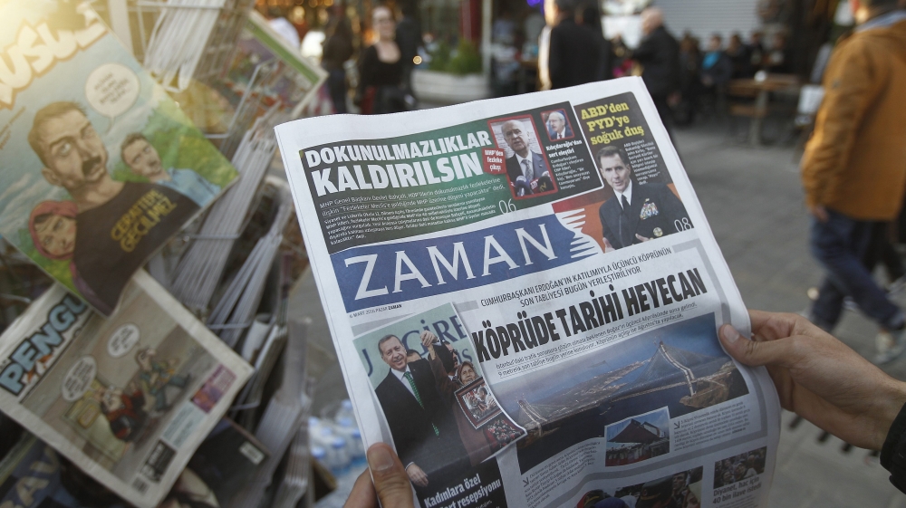 Turkish government to take control of major opposition newspaper
