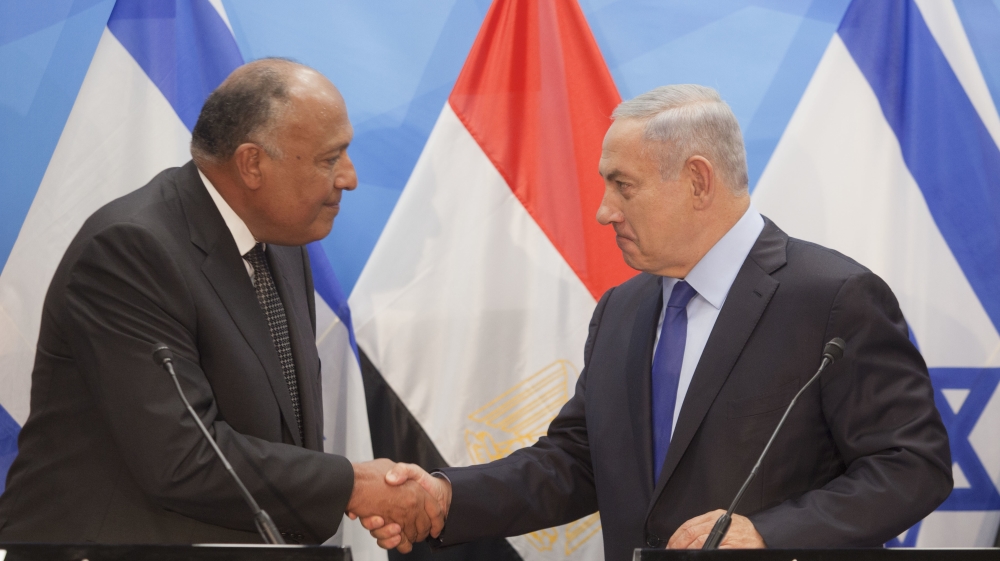 Sameh shoukry and Netanyahu