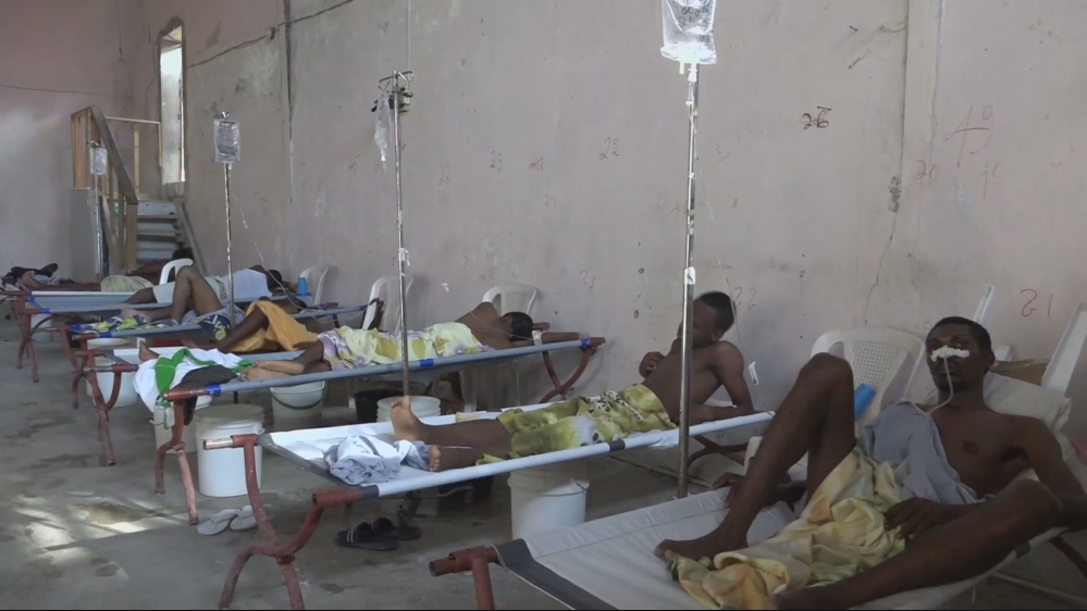 Cholera victims in Haiti