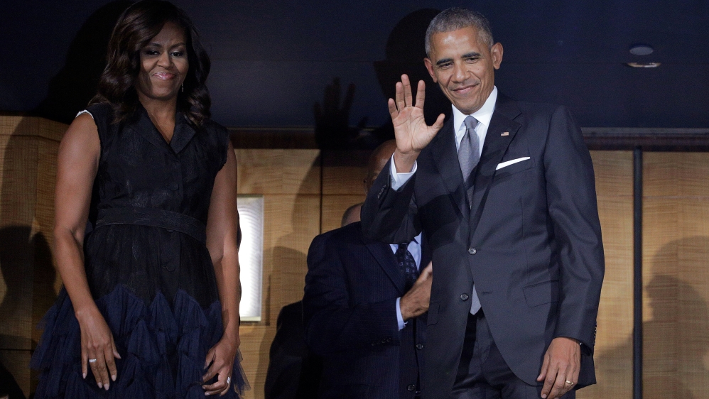 President Obama was present at the opening of the Smithsonian’s National Museum of African American History and Culture [Joshua Roberts/Reuters]