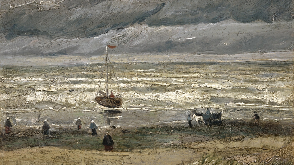 Vincent van Gogh painting - View of the Sea at Scheveningen, 1882