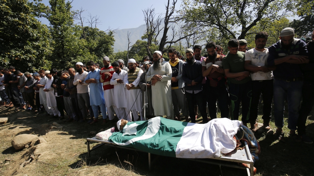 The killing of the schoolboy took the death toll to 81 in the worst violence to hit the Muslim-majority territory since 2010 [EPA]