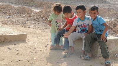 There are 18,750 children among the internally displaced in Dibaga camp [D. Parvaz/Al Jazeera]