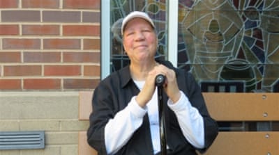 Cheryl Barnes says she will be voting for Hilary Clinton this November [Jessica Sarhan/Al Jazeera] 