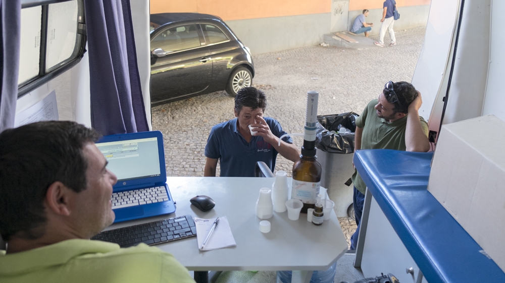 A file is kept for every patient who comes to the methadone programme [Eline van Nes/Al Jazeera]