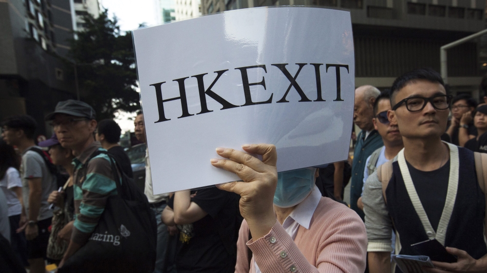 Hong Kongers protest China government''s interpretation of Basic Law