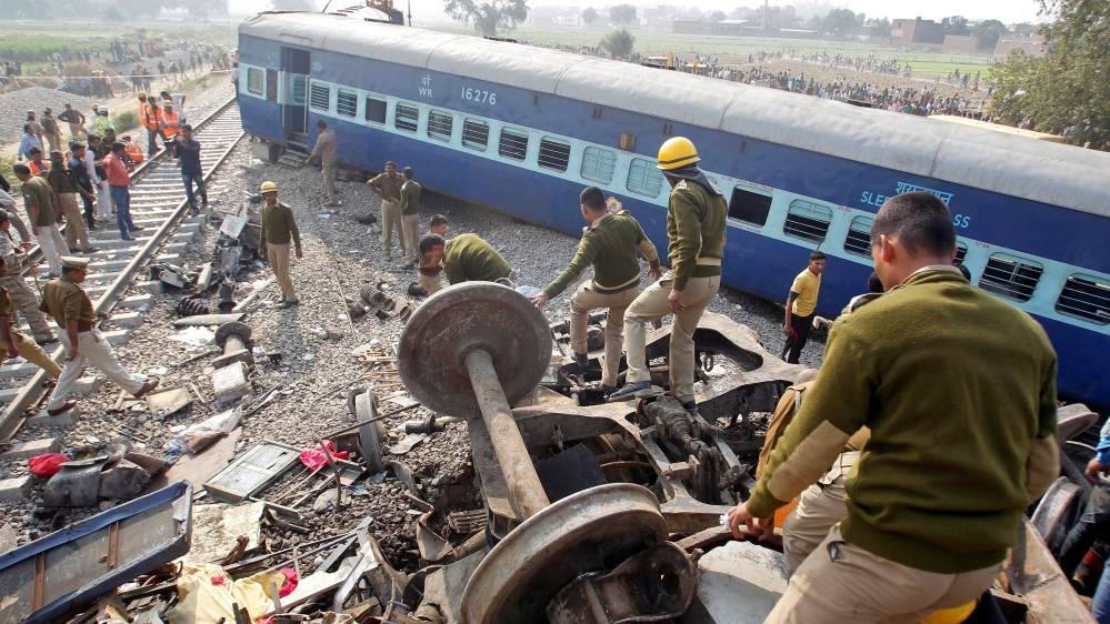 More than 20 million people in India use the railway network each day [Jitendra Prakash/Reuters]
