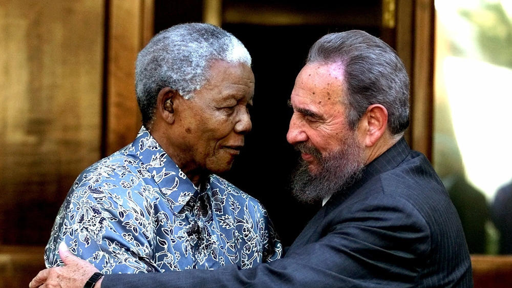 Fidel Castro and Nelson Mandela