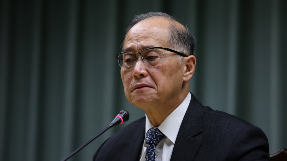 Taiwanese Minister of Foreign Affairs David Lee speaks at a news conference after Sao Tome ended ties with Taiwan, in Taipei