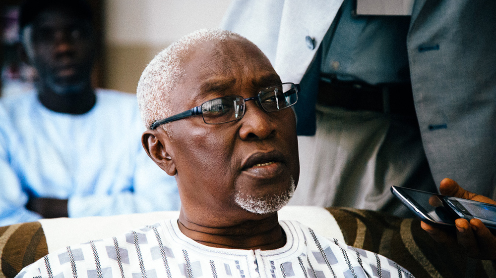 Omar Jallow, leader of the People's Progressive Party [Misha Somerville/Al Jazeera]