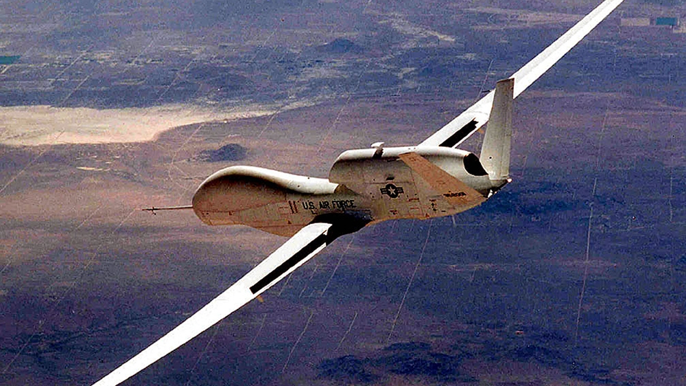 The Air Force''s Global Hawk Unmanned Aerial Vehicle Makes Aerospace History As The First.