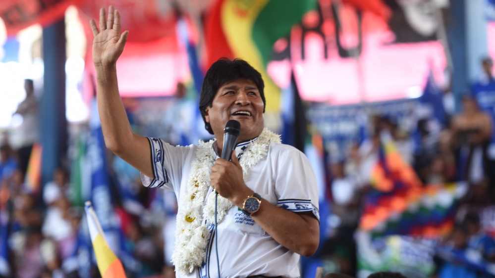 Bolivian President Evo Morales