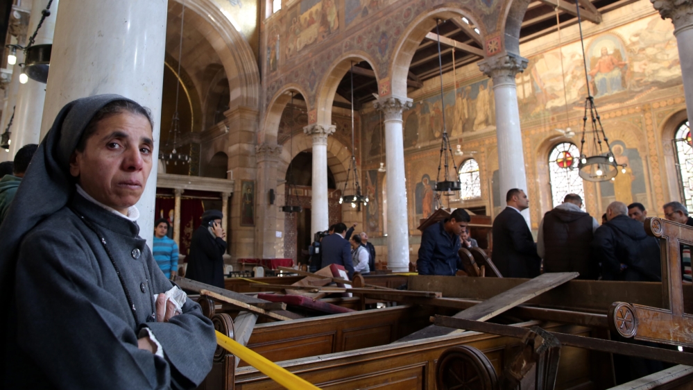 20 killed in attack near Coptic Cathedral in Cairo