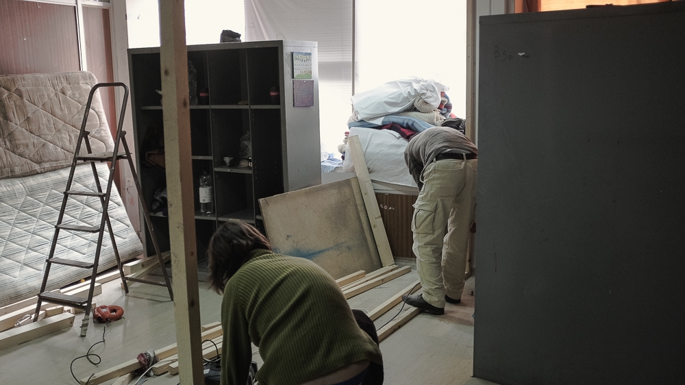 Around 80 refugees and migrants live in the Notara 26 squat in Exarchiea [Nick Paleologos/SOOC/Al Jazeera]