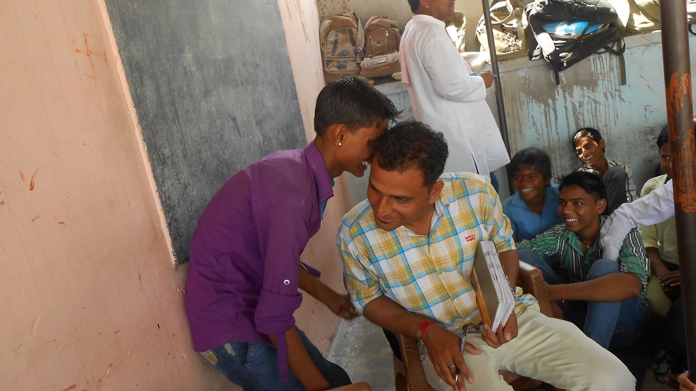 Kishor Varta facilitators meet school pupils once a month [Courtesy of CHSJ]