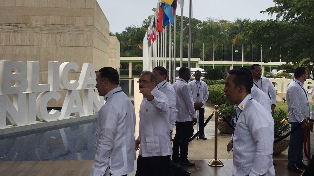 Latin American leaders arriving at CELAC summit [Lucia Newman/Al Jazeera]