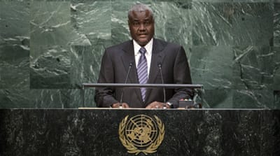 Moussa Faki Mahamat, chairman of the African Union Commission