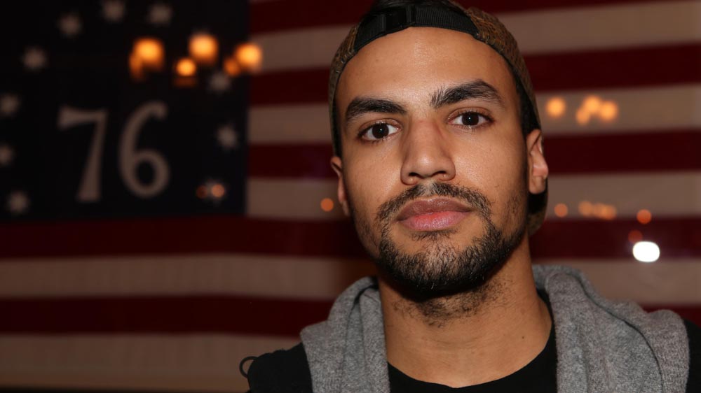 Elijah: 'I'm not going to vote for the lesser of two evils because of fear - that's not what America is about' [Barbara McCarthy/Al Jazeera]