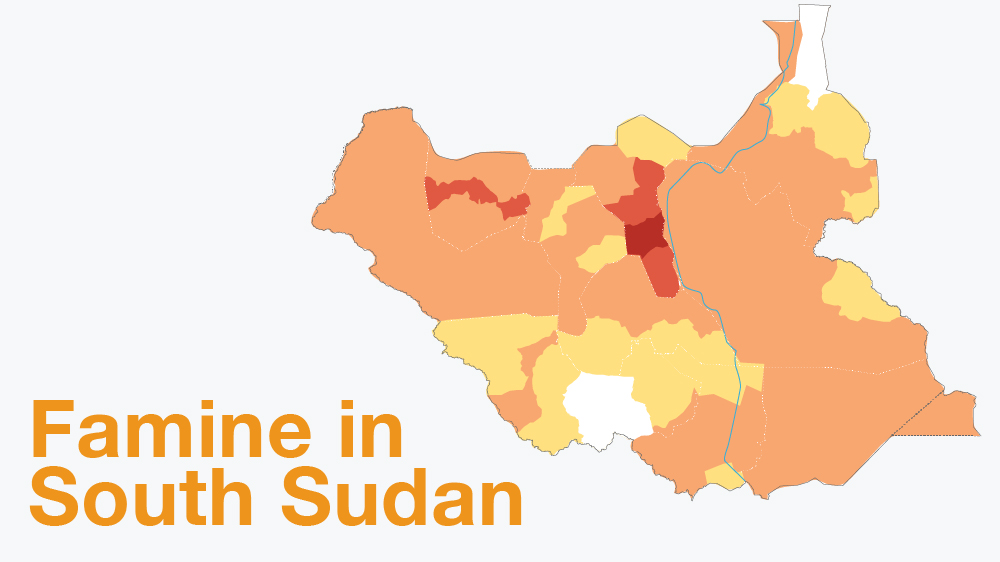 map South sudan famine map outside image