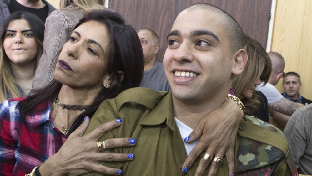 Elor Azaria sentencing in Tel Aviv military court