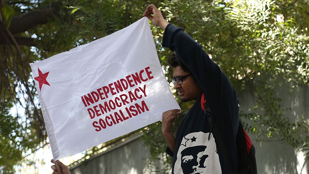 Leftist student groups see the ABVP attacks as having worrying implications for freedom of speech and security on campuses around the country [Showkat Shafi/Al Jazeera]