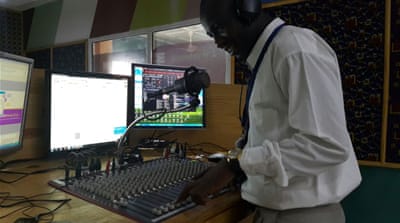 'When we started doing this they came to our place and shut us down. They took us off air for six straight months. That was in 2010,' explains Jobe [Hamza Mohamed/Al Jazeera]