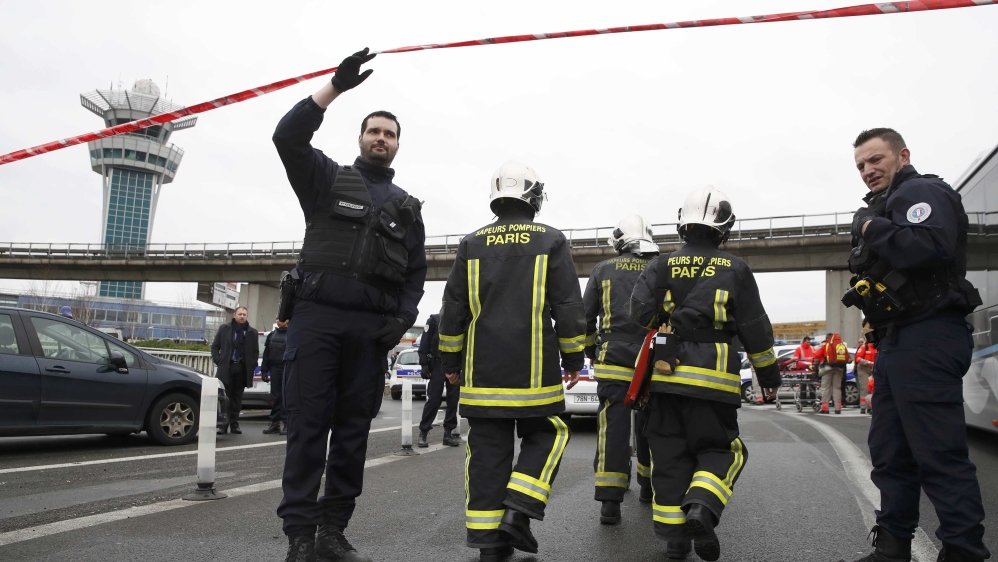 Saturday's incident lasted several hours before ending at Orly airport [Christian Hartmann/Reuters]