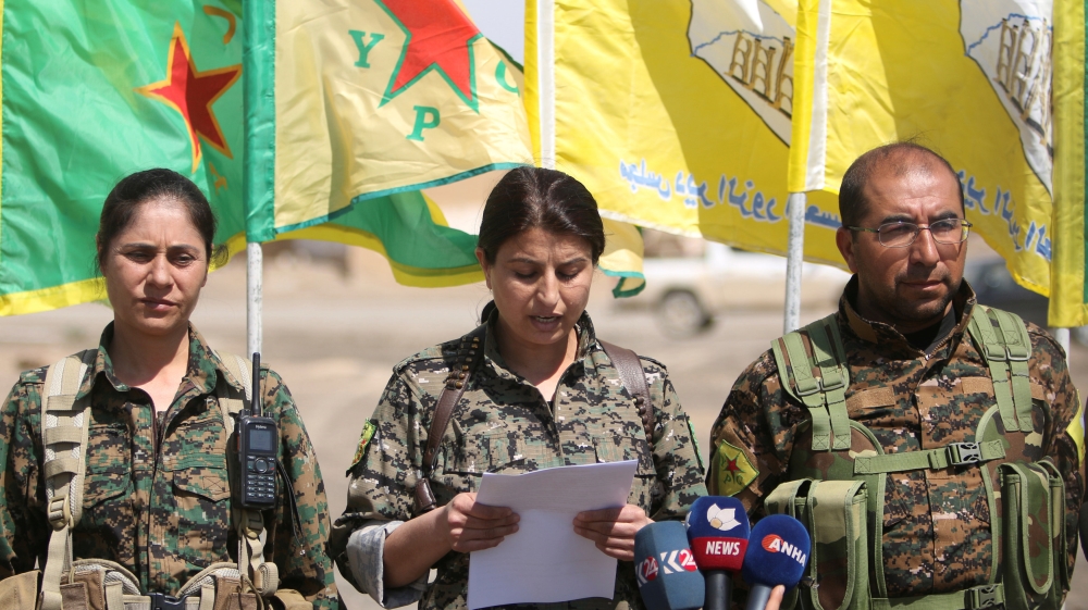  The Pentagon has continued to rely on the ground on the SDF, which the Obama administration armed after its creation in October 2015 specifically to fight ISIL in Syria  [Reuters]