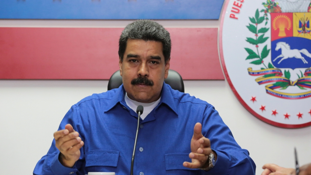 Venezuela''s President Nicolas Maduro speaks during a meeting with ministers in Caracas