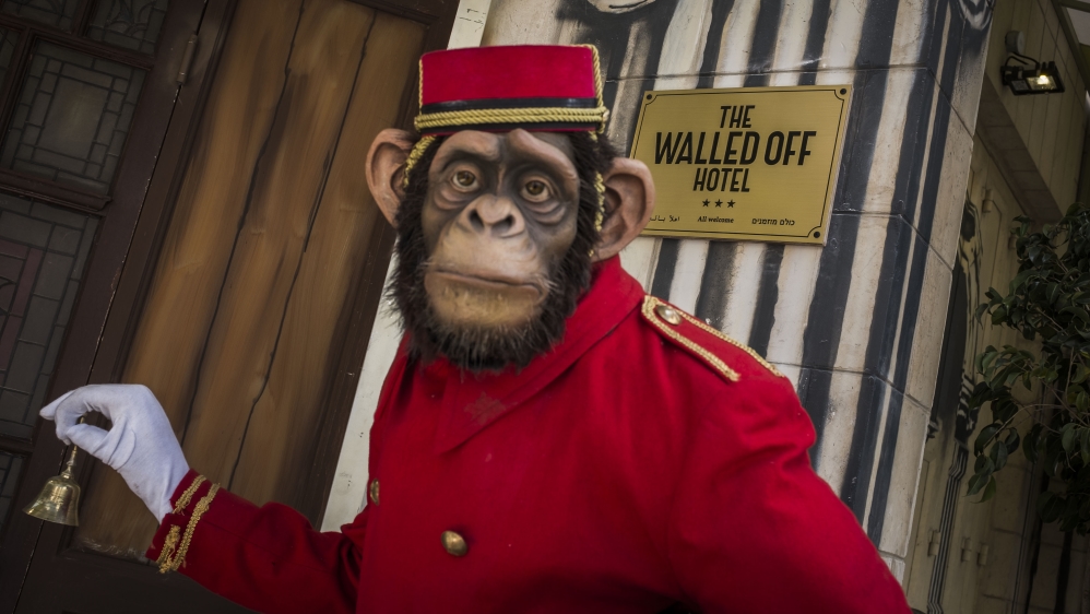 Banksy created Walled Off Hotel in Bethlehem