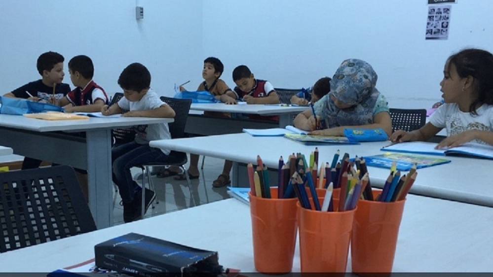 Another little girl shared that her uncle was also on the frontline [Maimuna Aghliw/Al Jazeera]