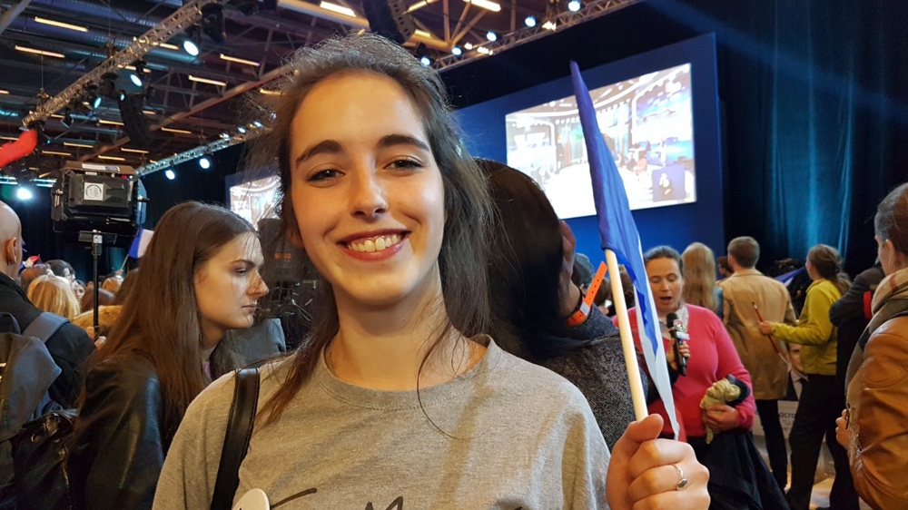 

Elmire says she is pleased Macron is through to the second round [Shafik Mandhai/Al Jazeera]

Elmire says she is pleased Macron is through to the second round [Shafik Mandhai/Al Jazeera]