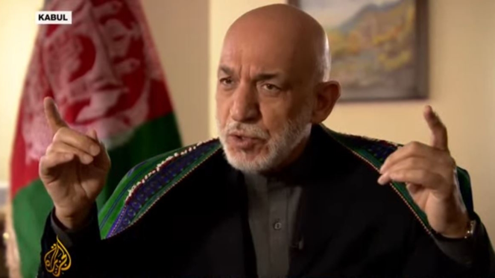 HAMID KARZAI ON MOAB AJE