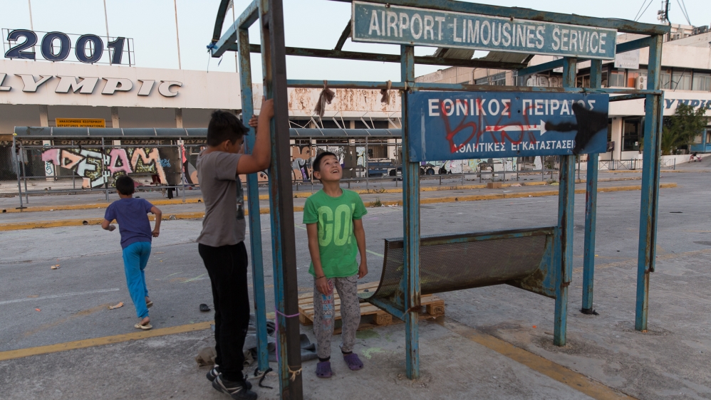 Kids at Elliniko camp greece