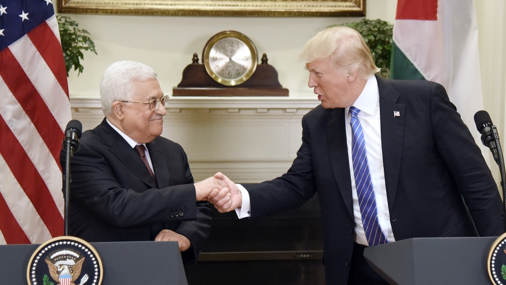 President Trump meets with President Abbas of the Palestinian Authority
