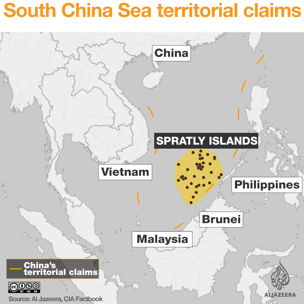 Spratly islands claims south china sea infographic