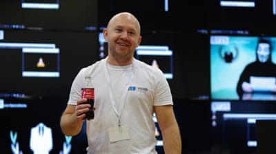 A member of the White Team, in charge of the script and the general organisation of Locked Shields [Jose Miguel Calatayud/Al Jazeera]