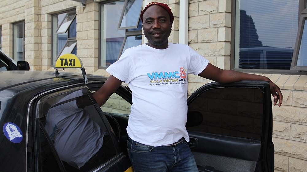 Lesotho taxi drivers help fight HIV