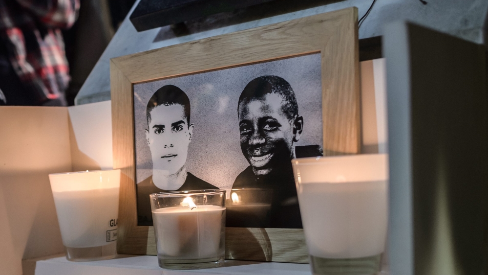 The deaths of Zyed, left, and Bouna are etched into the suburb's memory [EPA]