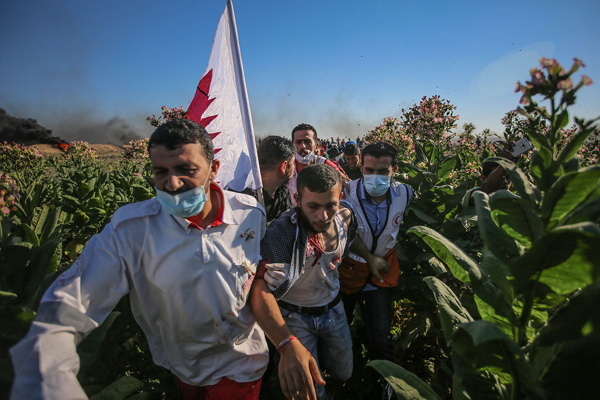 Palestinians protest on Gaza''s borders with Israel