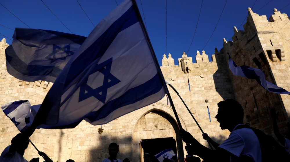  'Jerusalem Day', an annual show of force by the Israeli right in East Jerusalem [Ronen Zvulun/Reuters]