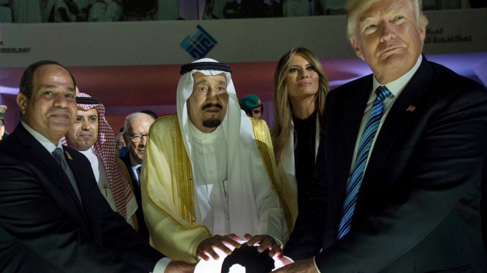 Orb photo from AP - Trump Egypt Saudi