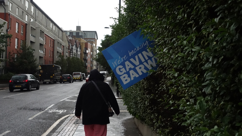 The Conservatives have held Croydon since 2005, but their victory that year and in 2015 was by less than 170 votes [Shafik Mandhai/Al Jazeera]