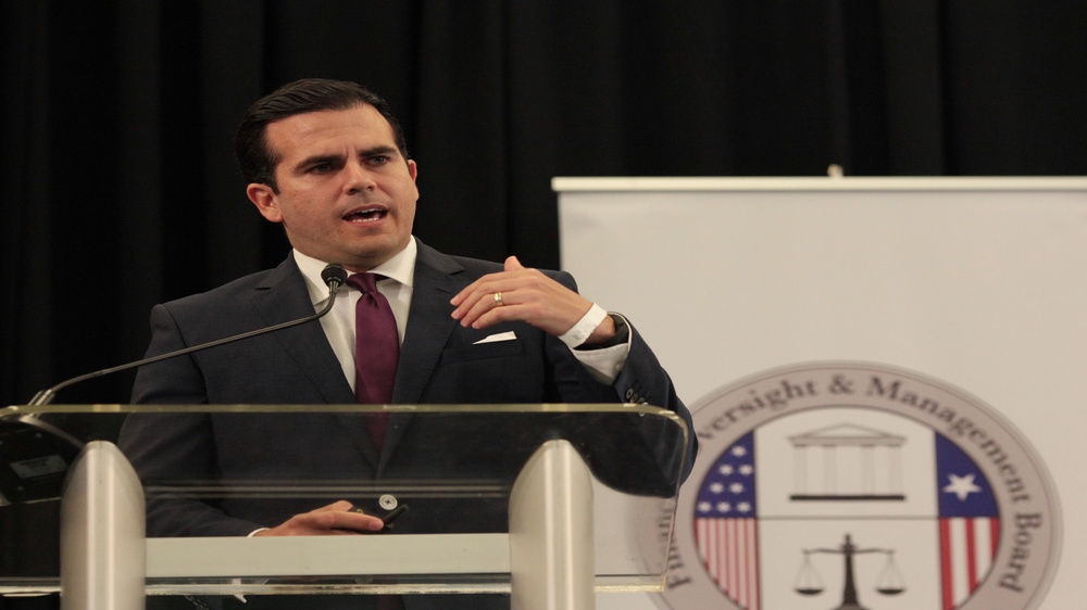 Rossello fast-tracked the referendum process to tackle debt, which currently stands at $70bn [Alvin Baez/Reuters]
