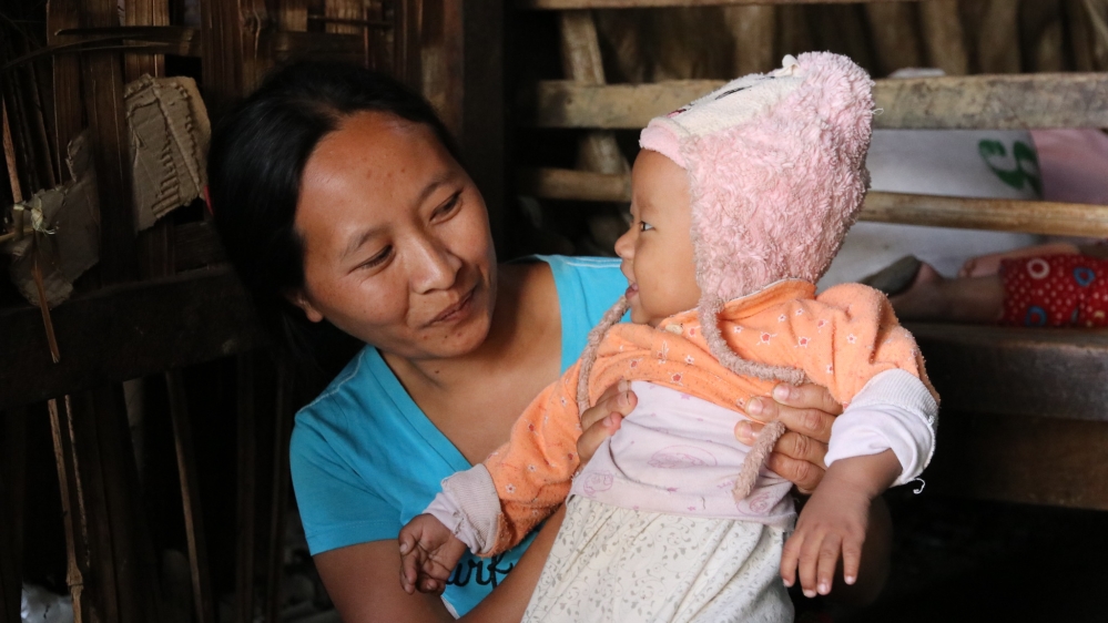 Daw Aye Shwe lives in Robert Camp in the city of Bhamo [Ingrid Prestetun/NRC]