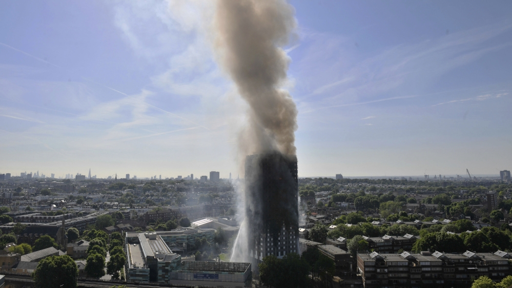 Grenfell burning AP