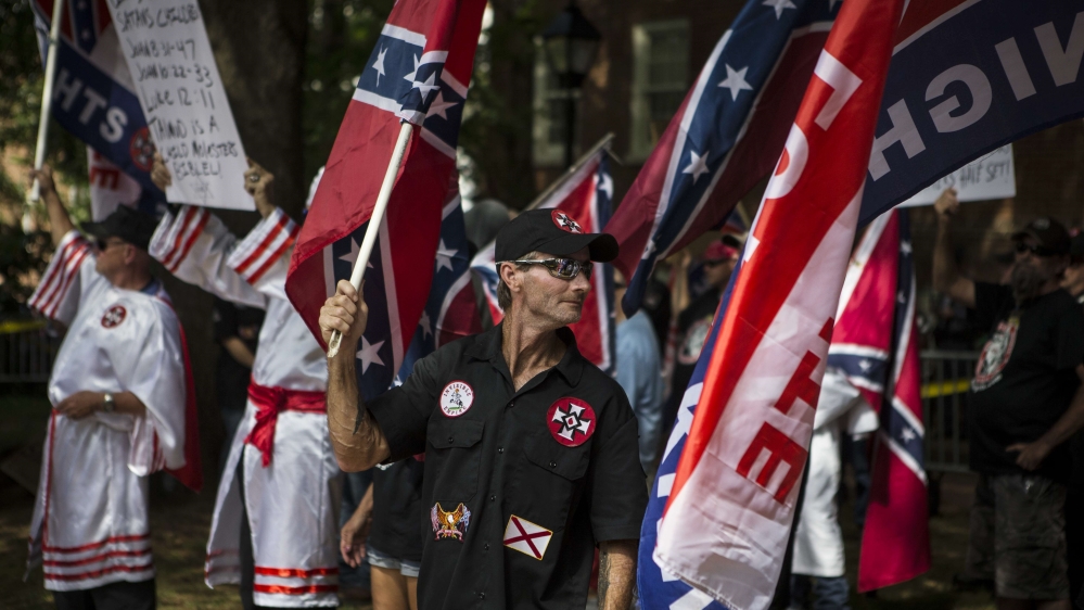 Ku Klux Klan Protests Planned Removal Of General Lee Statue From VA Park