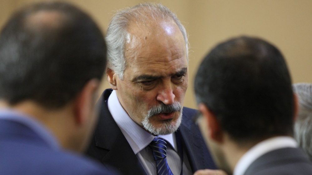 Syrian chief negotiator Bashar al-Ja''afari attends the round on Syria peace talks in Astana