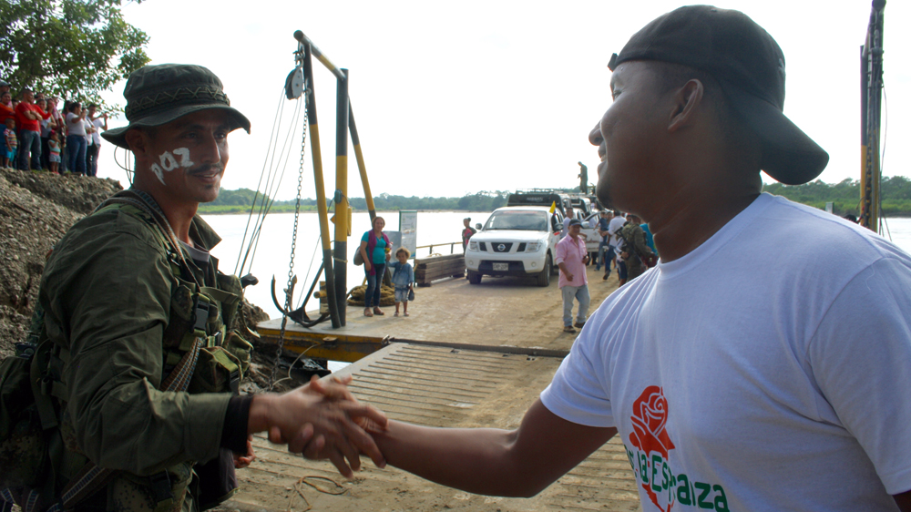 Members of the FARC southern bloc had the opportunity to reunite with friends and relatives [Chantal Flores/Al Jazeera]